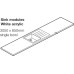 Worktop with Integrated Acrylic Sink Solid Surface White Minerva® 3050 x 650 x 25 mm left hand single bowl sink