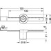 Glass Door Cylinder Lock with Rack Symo 3000 For combination with Symo cylinder removable core Housing: Zinc alloy matt nickel plated rack: Stainless steel