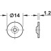 Magnetic Catch Pull 2.5–3.5 kg for 13.6 mm drill hole For press fitting White