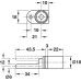 Central Rotary Lock Case Single Wing Symo 3000 For combination with Symo cylinder removable core Travel 12 mm nickel plated