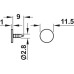 Push Magnetic Door Catch for Maxi For use with Maxi touch 'push-to-open' or 'touch opening' application Installation: Counterplate for knocking in
