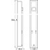 Watertight Protective Casing Width 120 mm Programma Cap Range PBA For installation of drop down support rails Dim. A 965 mm