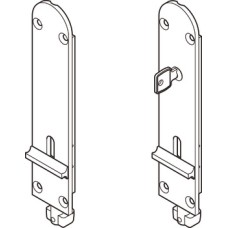 Flush Drop Bolt Inward Opening Bottom Mounting for Folding Patio Doors Slido Fold 100-U Top hung end folding system Length 190 mm with lock gold finish