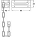 Door Chain Security Slide Steel Polished brass