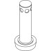 Plug with Overflow for Swing Washbasin Ropox Stainless steel plastic