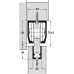 Fitting Set for Sliding Interior Doors Hawa-Junior 160/B Top hung system for low headroom doors For 1 door