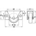 Fixed Single Wheel Castor without Brake Ø 35 mm Side Plate Fixing for Underbed Boxes For screw fixing at the side Wheel Ø 35 mm load capacity 40 kg