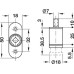 Push-Button Lock Case Locking Pin with M5 Internal Thread Symo 3000 For combination with Symo cylinder removable core Nickel plated