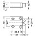 Pressure Catch for Screw Fixing Non-Magnetic Plastic Pull approx. 3 kg black