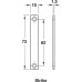 Magnetic Catch Pull 5.0 kg with Plate Magnets for Screw Fixing Slim Design White