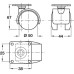 Swivel Twin Wheel Castor without Brake Ø 40-50 mm Hooded 38 mm Plate Fixing Wheel Ø 50 mm load capacity 45 kg