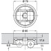 Roller Glide without Brake with Low Installation Height Wheel Ø 70 mm load capacity 65 kg