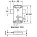 Rim Lock for Lever Bit Keys Backset 12.5 mm Lock type: keyed alike