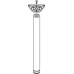 Table Leg 690 mm High Ø 60 mm Tubular Steel Raw finish