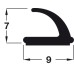 Raven Draught Seal V Strip for Door and Window Frames Self-adhesive Size: 7 x 9 mm brown