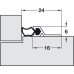 Door Seal Set Aluminium Profile with Black Rubber Seal SDS Mill