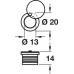 Escutcheon Covered Ferrule for Budget Lock Steel .