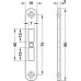 Striking Plate to Suit Giro-Bolt Lock Steel 90 mm Galvanized