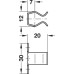 Spring Catch for Screw Fixing and Press Fitting Steel and Nylon With counterpiece