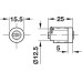 Cylinder Core with Pin Tumblers Symo 3000 For left or right hand use Random key change