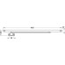 Door Holder Overhead Hold-open Angle 45° to 110° Aluminium and Steel Face fixed Silver coloured