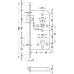 Profile Cylinder Lock Mortice 72 mm Locking Centres Stainless Steel Startec For fire resistant/smoke control doors Backset 55 mm case size 84 mm square forend satin