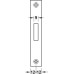 Toilet Cubicle Lock Mortice Stainless Steel Startec Backset 55 mm case size 84 mm satin
