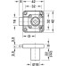 Rim Lock Case Short Bolt Travel Backset 23 mm Symo 3000 For combination with Symo cylinder removable core Cylinder housing length 22 mm right hand version