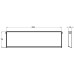 Letter Plate Sprung Flap 254 x 78 mm Aluminium Satin anodised