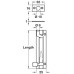 Barrel Bolt Straight or Cranked Neck Width 25 mm Brass Cranked 100 x 25 mm polished brass