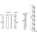 Wall Cabinet Bracket Ropox Aluminium finish
