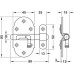 Tower Bolt for Screw Fixing Keep Included Polished nickel plated