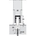 Fitting Set for Folding Interior Doors Hawa-Variofold 80/H Top hung system Set 3 - Additional set with guide