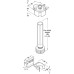 Plinth Feet Set with Top Section and Plinth Clip for Plinth Height 150 mm Plastic 150 mm height - Black - (New number for 637.65-0014)