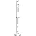 Profile Cylinder Lock Mortice 72 mm Locking Centres Stainless Steel Startec For fire resistant/smoke control doors Forend: 24 mm round stainless steel graphite black PVD coated