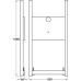 Wall Fixture for Plasterboard Walls 1080 x 550 mm Programma Cap Range PBA For installation of drop down shower seat Wood panelling