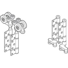 End Hanger Meeting Set for Folding Patio Doors Slido Fold 100 Top hung end folding system Gold finish