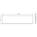 Interior Flap 282 x 81 mm Brass/Steel Face fixing Satin nickel