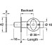 Security Bolt Mortice Door with Knob Brass Oval knob turn operated Backset 45 mm length 74 mm satin chrome