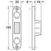 Hook Keep 120 x 22 mm Steel Bright zinc plated