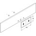 Large Press Pad for Flexi Height Adjustable Worktop System Ropox White finish