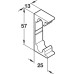 Rebate Set for Tubular Mortice Latch Aluminium/Steel Nickel plated
