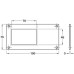 Card Frame 150 x 75 mm Stainless Steel or Aluminium Polished stainless steel