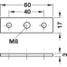 Screw On Plate for M8/M10 Plinth Adjusting Screw Threaded hole: SM10