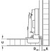 Hinge Set for Inset Pivot Sliding Cabinet Doors Accuride 1432 For vertical use Ø 40 mm cup hinge set for door thickness 22-32 mm