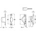 Sash Fastener Fitch Pattern Lockable Brass Satin chrome