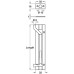 Barrel Bolt Straight or Cranked Neck Width 32 mm Brass Cranked 152 x 32 mm satin nickel