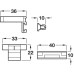 Plinth Clip Set for use with 3 m Plinth Panel Black plastic