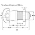 Padlockable Cam Lock for 6.5 12.2 or 19.2 mm Panels To suit panel thickness 6.5 mm bright nickel