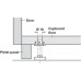 Plinth Adjusting Fitting M8 Thread Black or White Steel Cap: Black